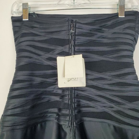 NWT Tadashi Size US 8P Petite Black Strapless Gown - Picture 8 of 9